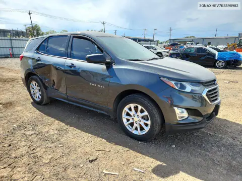 2019 Chevrolet Equinox Ls VIN 3GNAXHEV7KS598982 фото 4