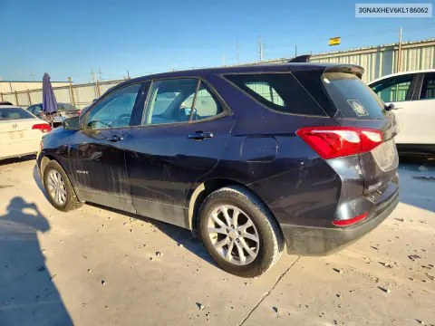 2019 Chevrolet Equinox Ls VIN 3GNAXHEV6KL186062 фото 2