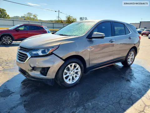 3GNAXKEV4KS564673 — 2019 Chevrolet Equinox, Передняя часть, фото до ремонта