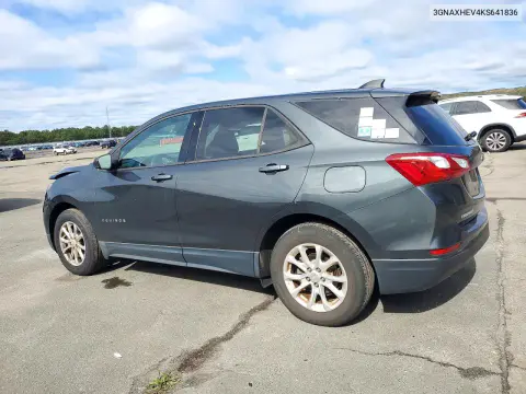 2019 Chevrolet Equinox Ls VIN 3GNAXHEV4KS641836 фото 2
