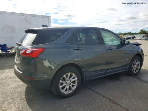 2019 Chevrolet Equinox Ls VIN 3GNAXHEV4KS641836 фото 3