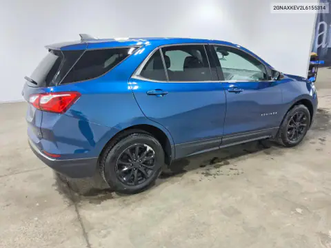 2GNAXKEV2L6155314 — 2020 Chevrolet Equinox, фото 3 с аукциона Copart 15.10.2026, Передняя часть