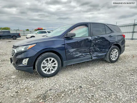 2020 Chevrolet Equinox Ls VIN 3GNAXHEV3LS650707 фото 1
