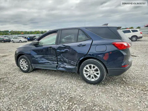 2020 Chevrolet Equinox Ls VIN 3GNAXHEV3LS650707 фото 2