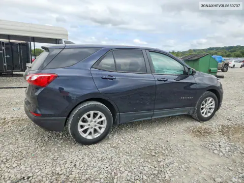 2020 Chevrolet Equinox Ls VIN 3GNAXHEV3LS650707 фото 3