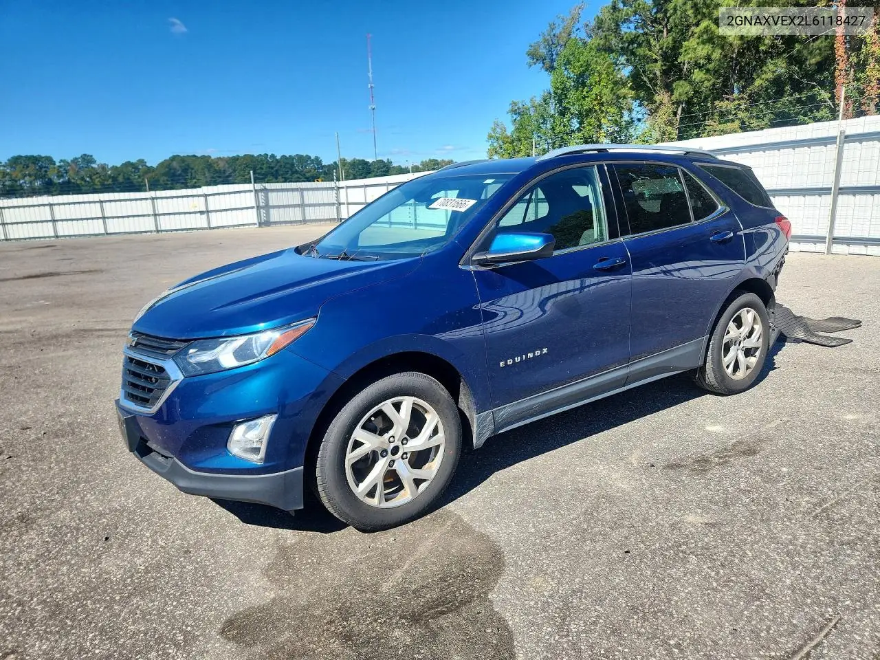 2GNAXVEX2L6118427 Chevrolet Equinox 2020 — повреждение Задняя часть, фото до ремонта
