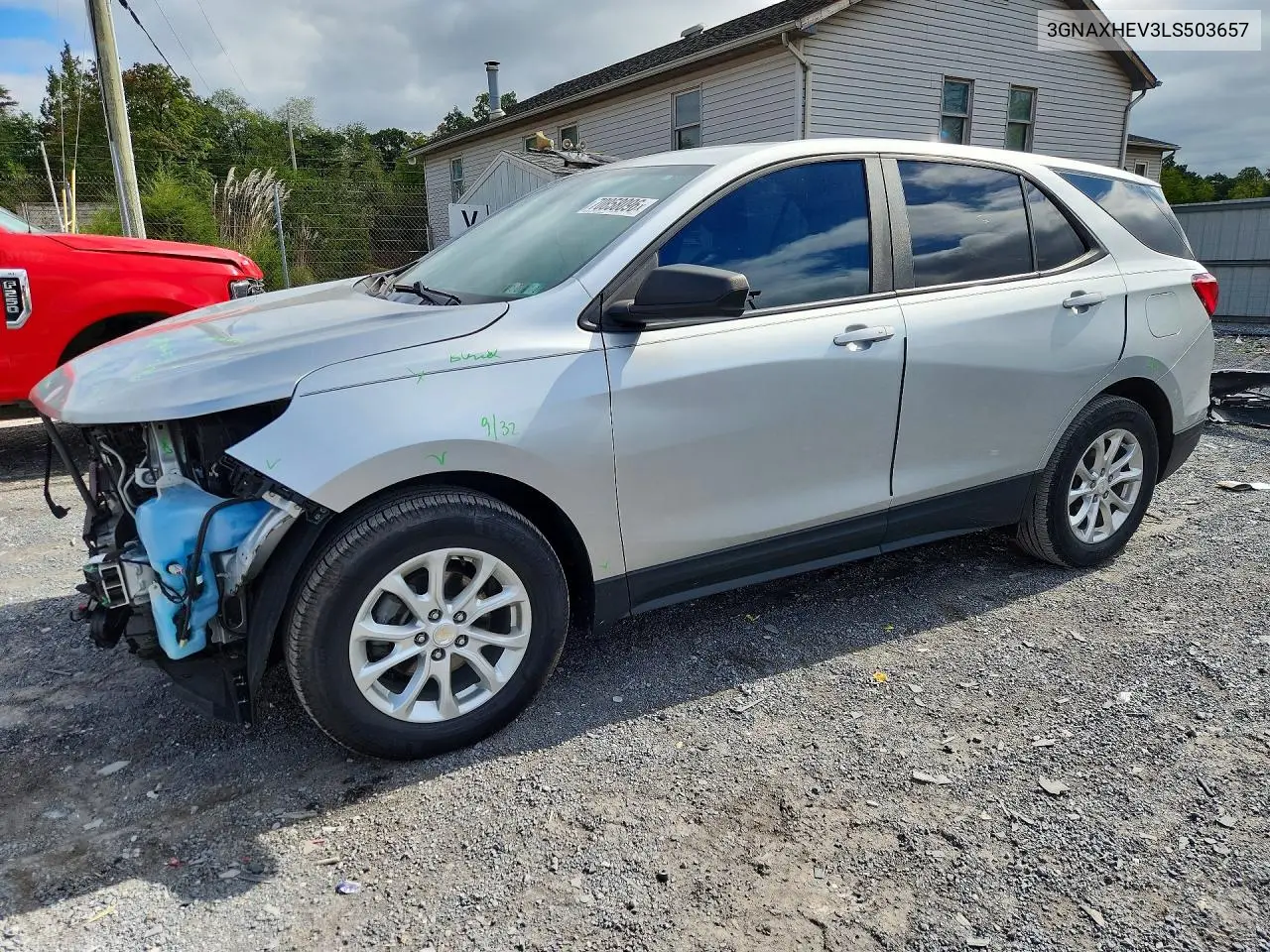 2020 Chevrolet Equinox Ls VIN 3GNAXHEV3LS503657 фото 1