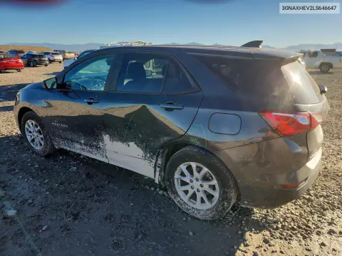 2020 Chevrolet Equinox Ls VIN 3GNAXHEV2LS646647 фото 2