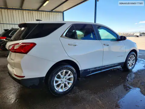 3GNAXUEVXMS177351 — 2021 Chevrolet Equinox, фото 3 с аукциона Copart 15.10.2026, Мелкие вмятины и царапины