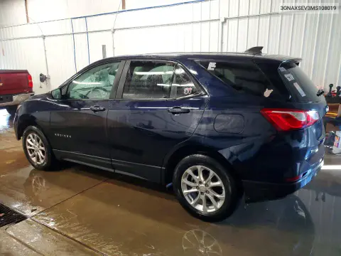 2021 Chevrolet Equinox Ls VIN 3GNAXSEV3MS108019 фото 2