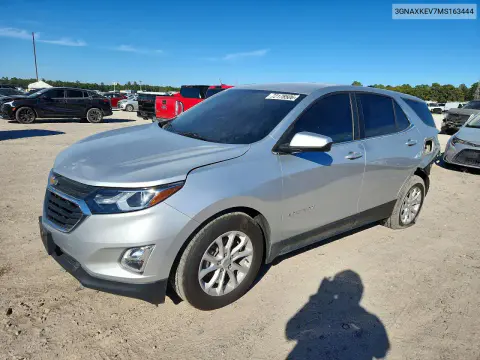 3GNAXKEV7MS163444 — 2021 Chevrolet Equinox, Механические повреждения, фото до ремонта
