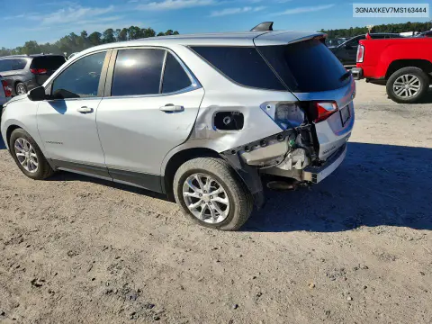 2021 Chevrolet Equinox Lt VIN 3GNAXKEV7MS163444 фото 2