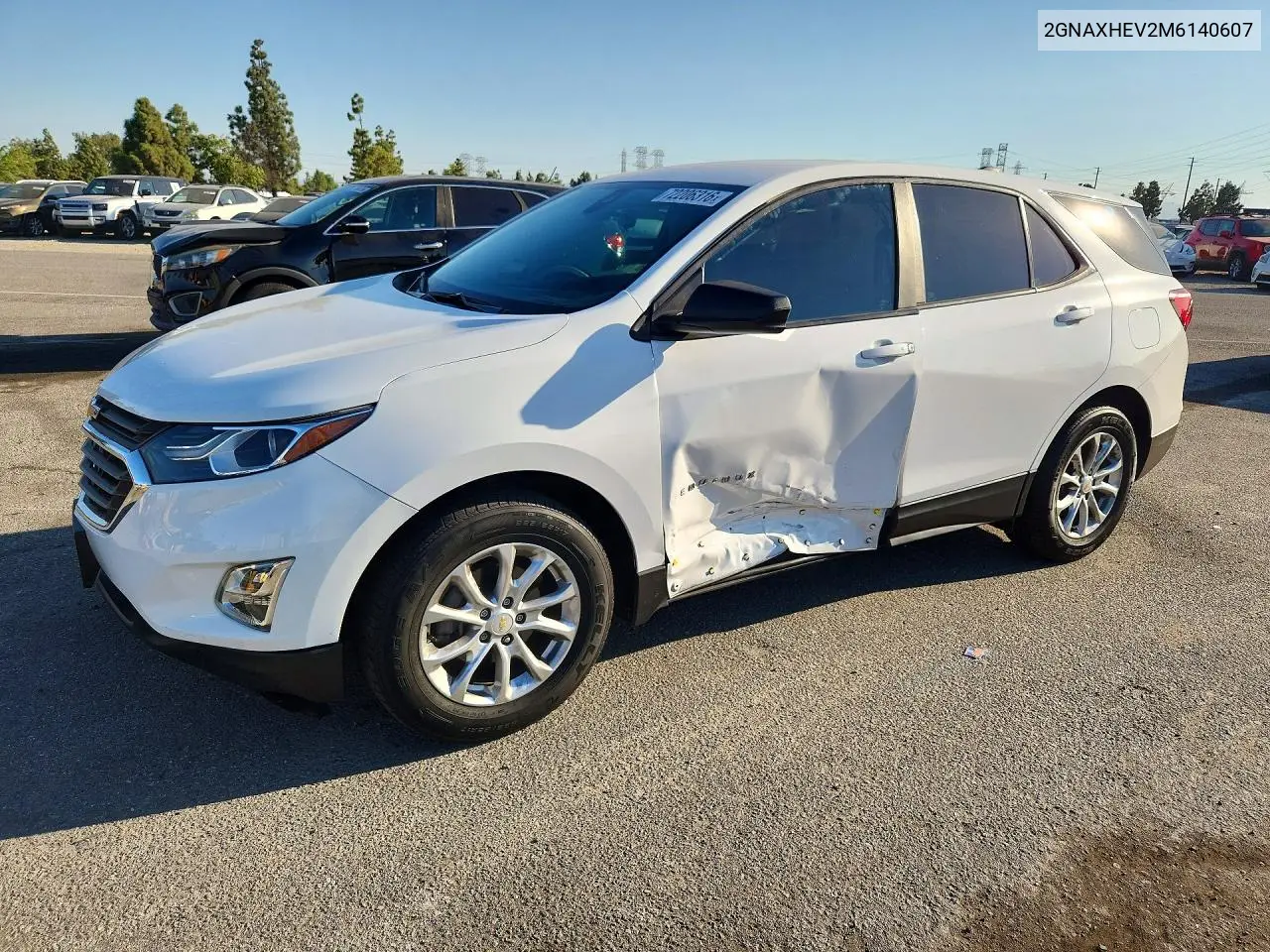 2021 Chevrolet Equinox Ls VIN 2GNAXHEV2M6140607 фото 1