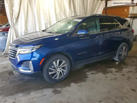 3GNAXXEV1NS227461 — 2022 Chevrolet Equinox, Повреждения со всех сторон, фото до ремонта