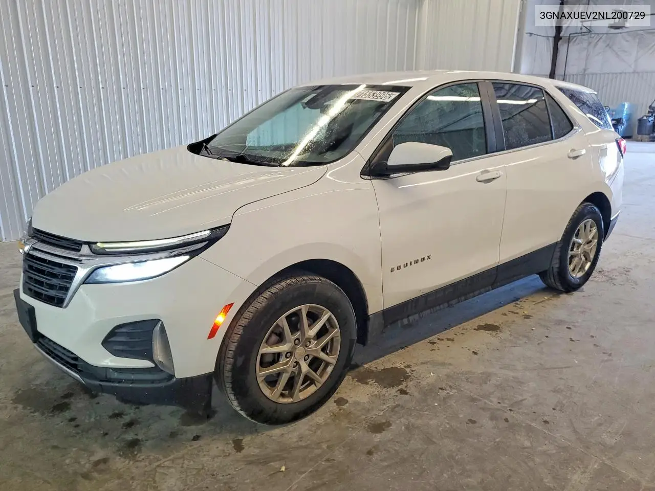 2022 Chevrolet Equinox Lt VIN 3GNAXUEV2NL200729 фото 1