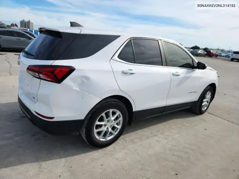 2022 Chevrolet Equinox Lt VIN 3GNAXKEV2NL314153 фото 3
