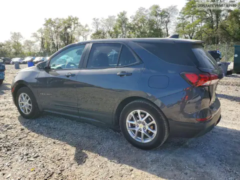 2022 Chevrolet Equinox Ls VIN 2GNAXFEV9N6143980 фото 2