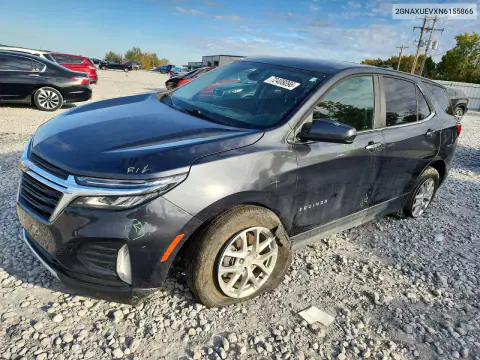 2GNAXUEVXN6155866 — 2022 Chevrolet Equinox, Задняя часть, фото до ремонта