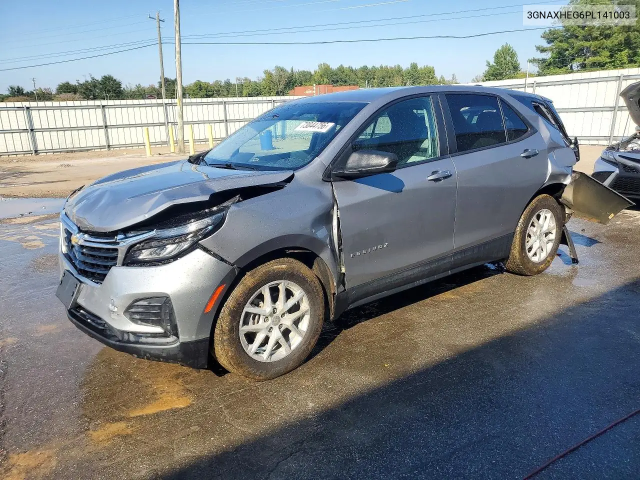 3GNAXHEG6PL141003 Chevrolet Equinox 2023 — повреждение Задняя часть, фото до ремонта