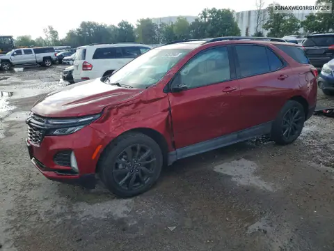 3GNAXWEG1RS107208 — 2024 Chevrolet Equinox, Передняя часть, фото до ремонта