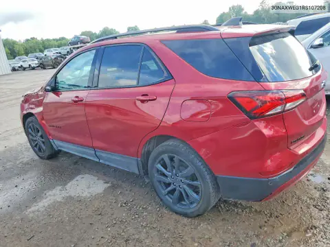 2024 Chevrolet Equinox Rs VIN 3GNAXWEG1RS107208 фото 2
