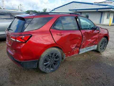 2024 Chevrolet Equinox Rs VIN 3GNAXWEG1RS107208 фото 3