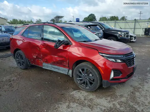 2024 Chevrolet Equinox Rs VIN 3GNAXWEG1RS107208 фото 4