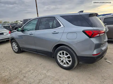 2024 Chevrolet Equinox Lt VIN 3GNAXJEG0RS204306 фото 2