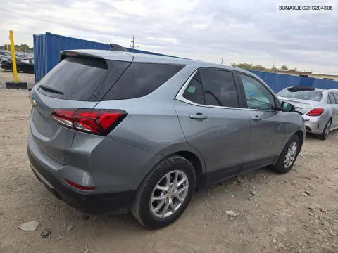 2024 Chevrolet Equinox Lt VIN 3GNAXJEG0RS204306 фото 3