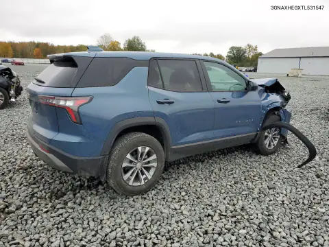3GNAXHEGXTL531547 — 2026 Chevrolet Equinox, фото 3 с аукциона Copart, Передняя часть