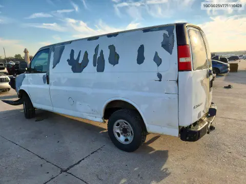 2007 Chevrolet Express G2500 VIN 1GCGG25V771110428 фото 2