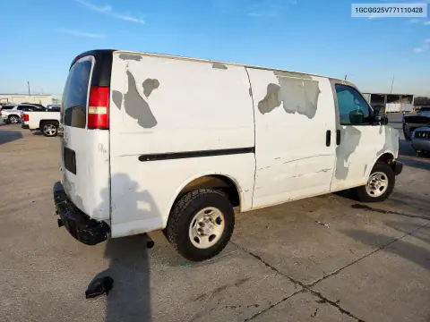 2007 Chevrolet Express G2500 VIN 1GCGG25V771110428 фото 3