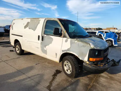 2007 Chevrolet Express G2500 VIN 1GCGG25V771110428 фото 4