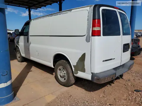 2007 Chevrolet Express G2500 VIN 1GCGG25V771222551 фото 2