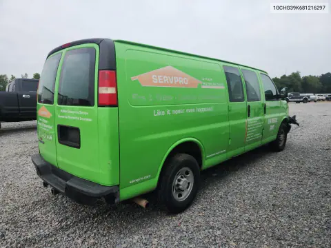2008 Chevrolet Express G3500 VIN 1GCHG39K681216297 фото 3