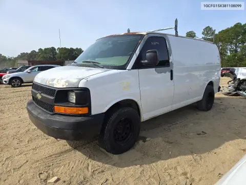 1GCFG15X381108099 — 2008 Chevrolet Express, Механические повреждения, фото до ремонта