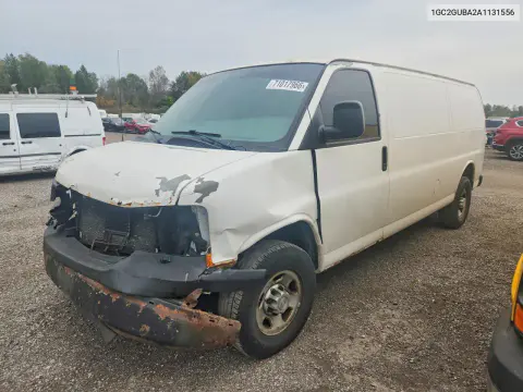 1GC2GUBA2A1131556 — 2010 Chevrolet Express, Передняя часть, фото до ремонта