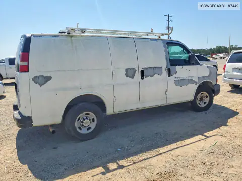 2011 Chevrolet Express G2500 VIN 1GCWGFCAXB1187449 фото 3