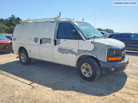2011 Chevrolet Express G2500 VIN 1GCWGFCAXB1187449 фото 4
