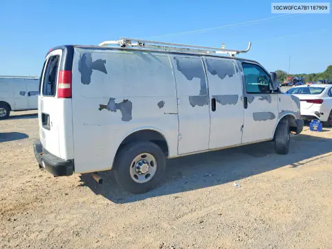 2011 Chevrolet Express G2500 VIN 1GCWGFCA7B1187909 фото 3