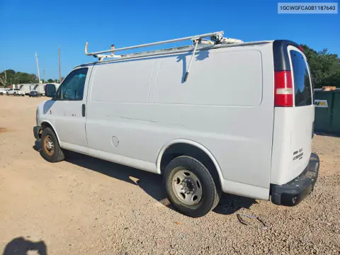 2011 Chevrolet Express G2500 VIN 1GCWGFCA0B1187640 фото 2