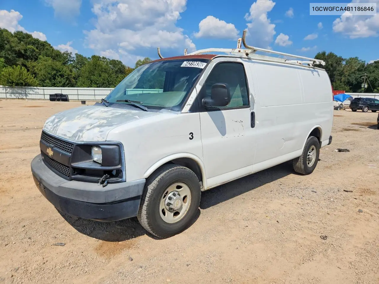 2011 Chevrolet Express G2500 VIN 1GCWGFCA4B1186846 фото 1