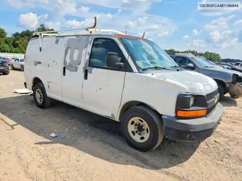 2011 Chevrolet Express G2500 VIN 1GCWGFCA4B1186846 фото 4