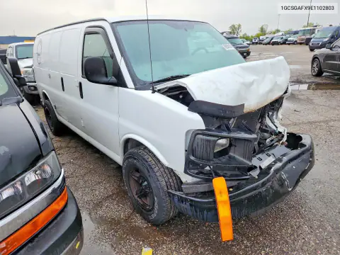 2014 Chevrolet Express G1500 VIN 1GCSGAFX9E1102803 фото 4