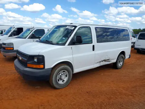 1GAWGPFG0E1197331 — 2014 Chevrolet Express, Задняя часть, фото до ремонта