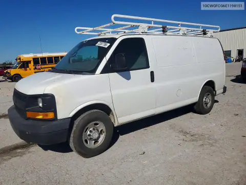 1GCWGFCG6E1198151 — 2014 Chevrolet Express, Задняя часть, фото до ремонта
