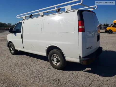 2014 Chevrolet Express G2500 VIN 1GCWGFCG6E1198151 фото 2