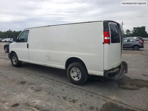 2015 Chevrolet Express G2500 VIN 1GCWGGCFXF1206105 фото 2