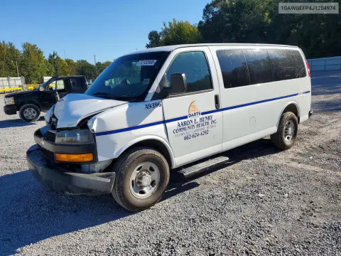 1GAWGEFP4J1204974 — 2018 Chevrolet Express, Передняя часть, фото до ремонта