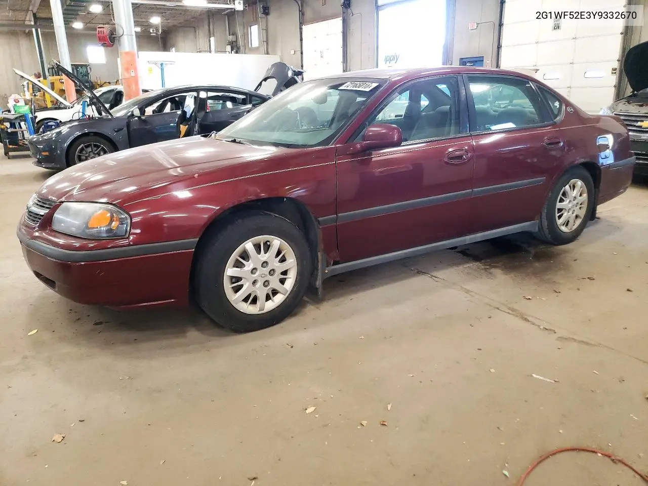 2000 Chevrolet Impala VIN 2G1WF52E3Y9332670 фото 1
